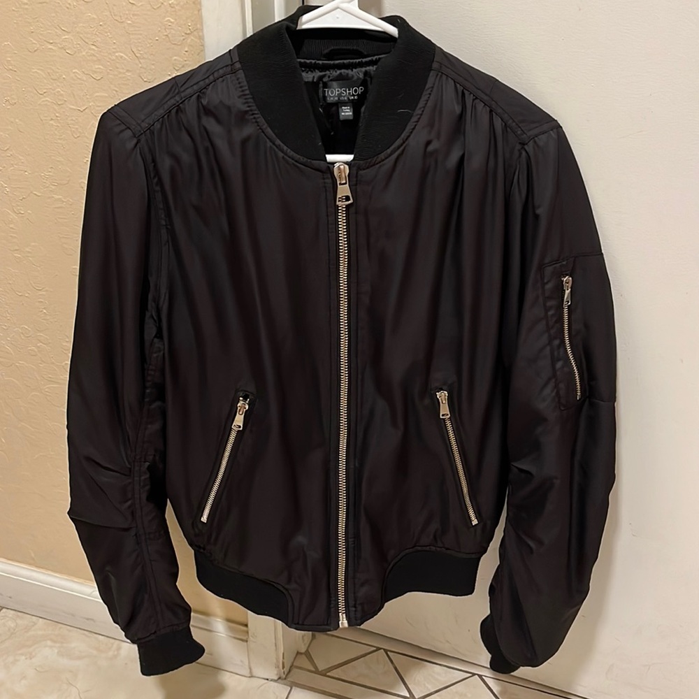 Gently used top shop bomber jacket